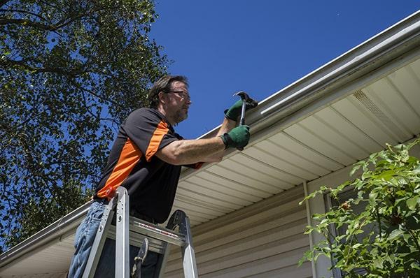 gutter repair can vary in cost depending on the materials and extent of the damage